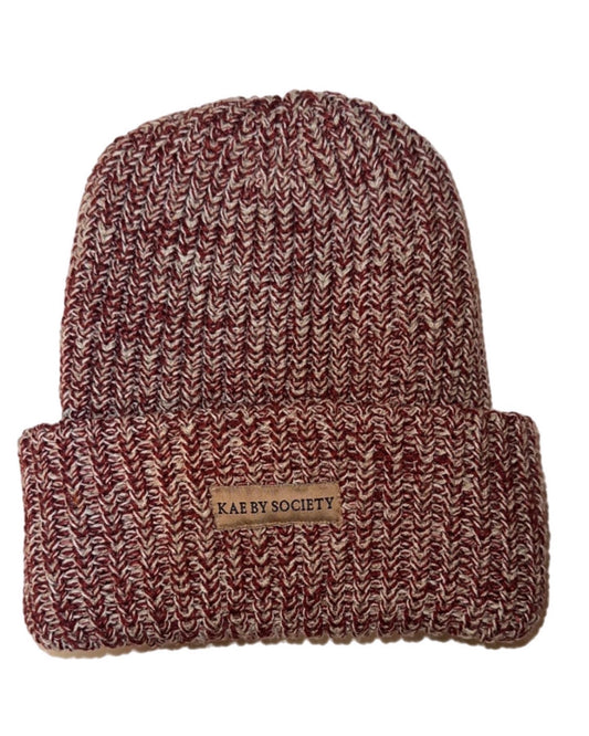 Chunky Knit Beanie Maroon