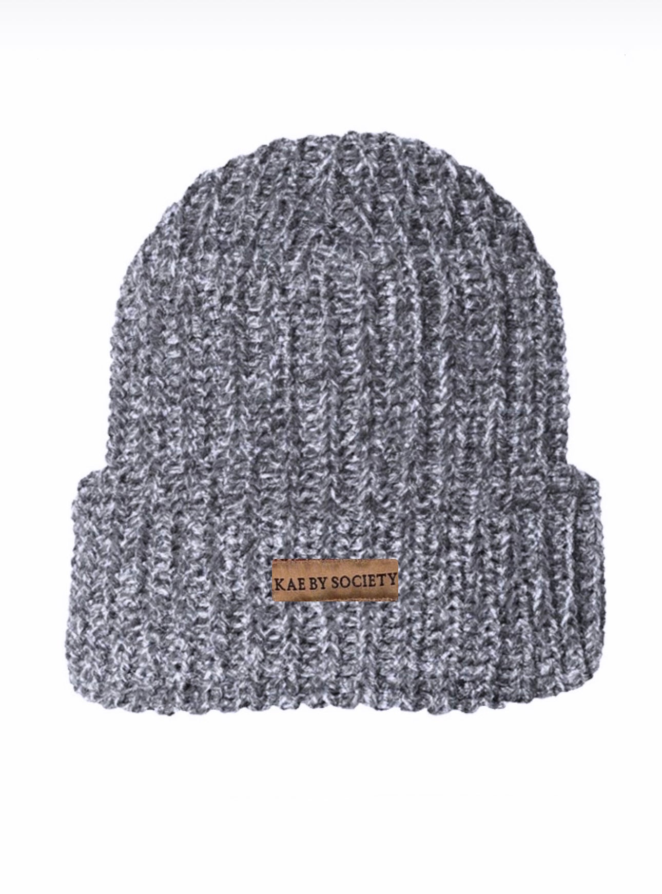Chunky Knit Beanie Grey