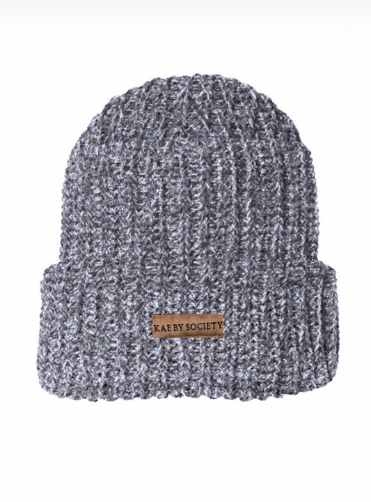 Chunky Knit Beanie Grey